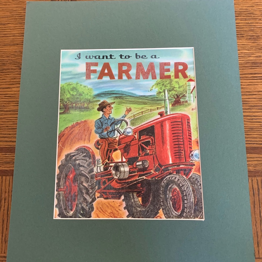 2/$40 Children’s book cover I want to be a Farmer 1959